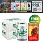 [GWP Bundle] Carlsberg Smooth Draught 24s (Recyclable) Free Skylight Braised Superior Cherry Heart Abalone 425g