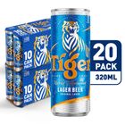 Tiger Lager Beer Can 20 x 320ml (Recyclable)