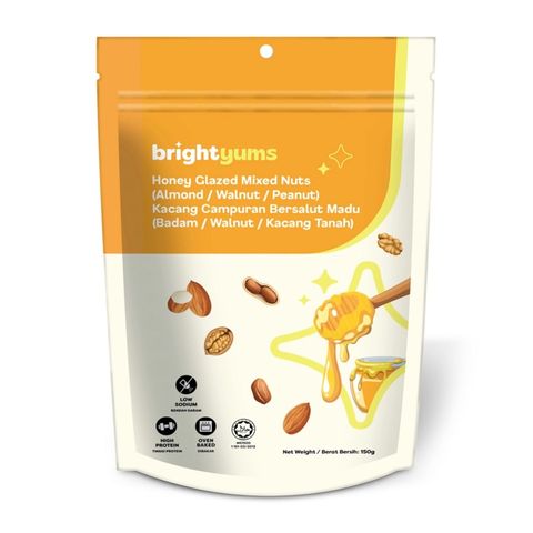 brightyums Honey Glazed Mixed Nuts 150g