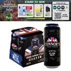Connor's Stout Porter Draught Can 4 x 490ml (Recyclable)