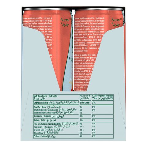 Maison Perrier Magnetic Juice Sparkling - Peach & Cherry 4 x 250ml