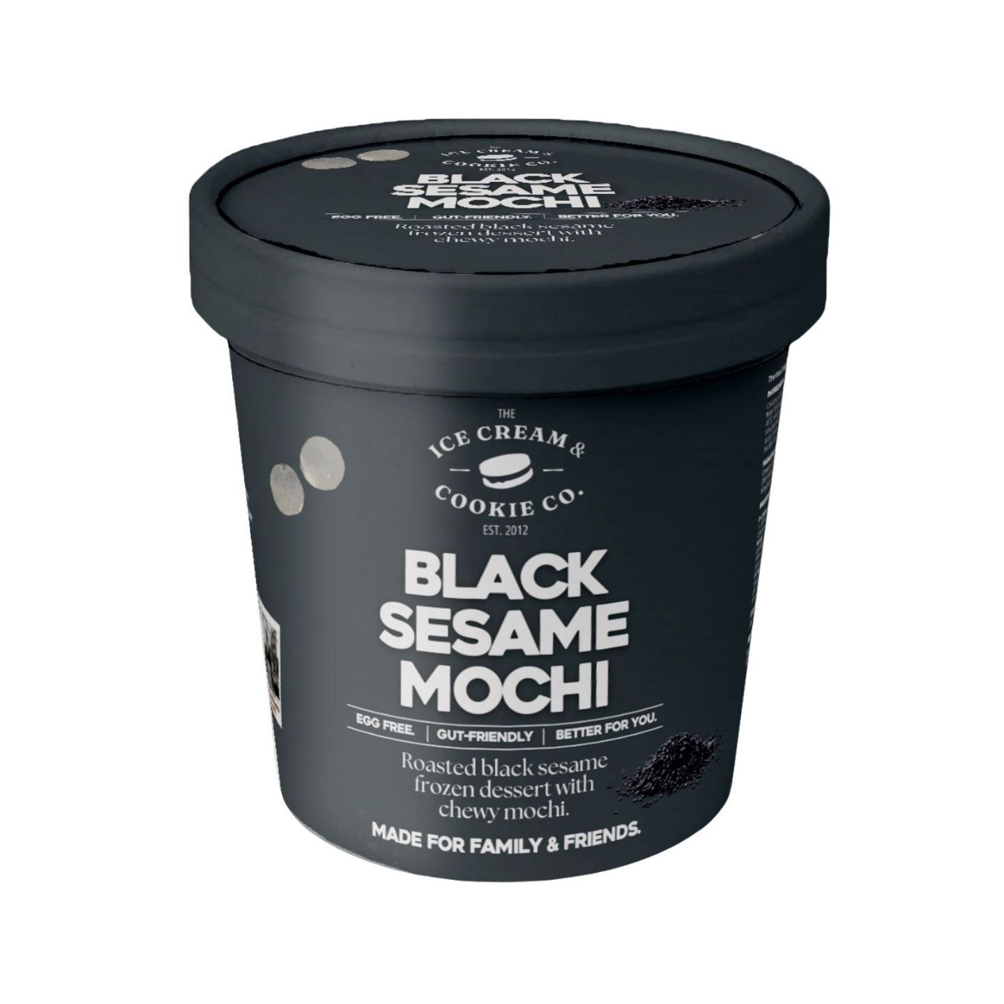 Order The Ice Cream & Cookie Co. Black Sesame Mochi Ice Cream Pint
