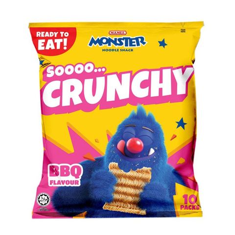 Mamee Monster Noodle Snack BBQ 10 x 20g