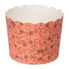 Baking Dessert Cup Pink Floral 50 Pieces