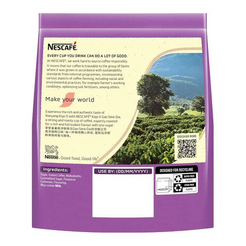 Nescafe Kopi O Gao Siew Dai Coffee 20 x 14g