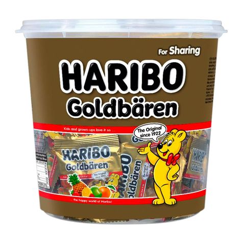 Haribo Goldbaren Gummy Bear Drums 1kg