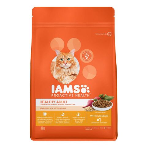 IAMS Healthy Adult Chicken Dry Cat Food 1kg