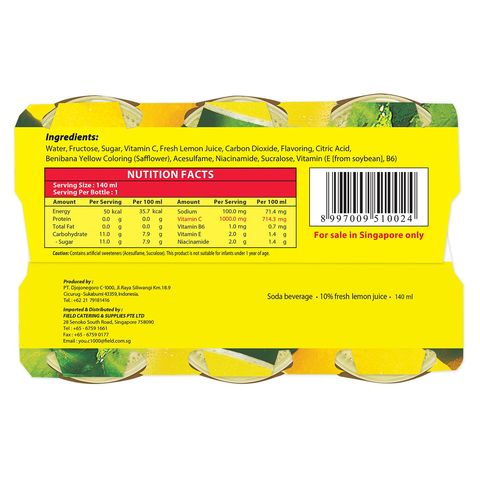 YOU-C1000 Vitamin Lemon 6 x 140ml
