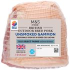 M&S Food British Outdoor Bred Pork Unsmoked Gammon 1kg