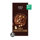 M&S Food All Butter Triple Belgian Chocolate Chunk Cookies (8 Packet) 200g - 395281