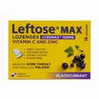 LeftoseMax Lozenges Lyzomax 120mg BlackCurrant with Zinc & Vitamin C 16's