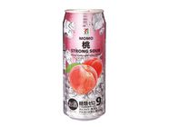 Seven & I Premium Strong Sour Vodka Peach King Can 500ml
