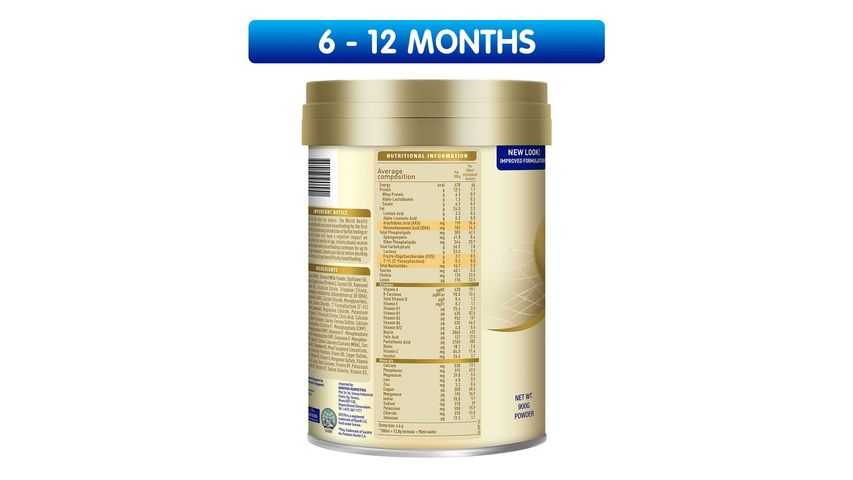 Wyeth S-26 Gold Promil Stage 2 Follow-up Milk Formula (from 6 Months) 900g
