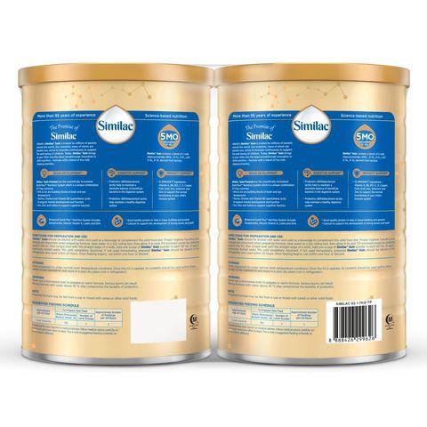 Similac Gain 5MO Stage 3 Growing-up Baby Milk Powder Formula (1 Year Onwards) Twin Pack 2 x 1.7kg
