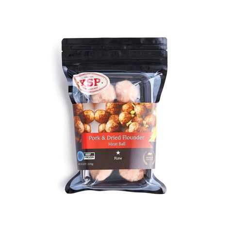 Ksp Pork & Dried Flounder Meatball Frozen 220g