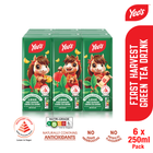 Yeo's First Harvest Green Tea Less Sugar 6 x 250ml