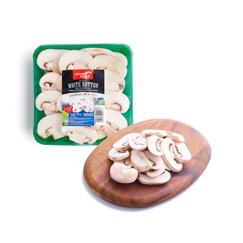 Champ Fungi White Button Mushroom Sliced 125g