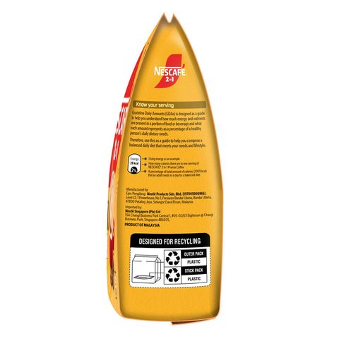 Nescafe 2 in 1 Original Zero Sugar