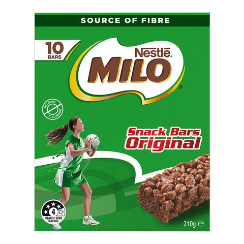 Milo Snack Original Cereal Bars 10 x 21g