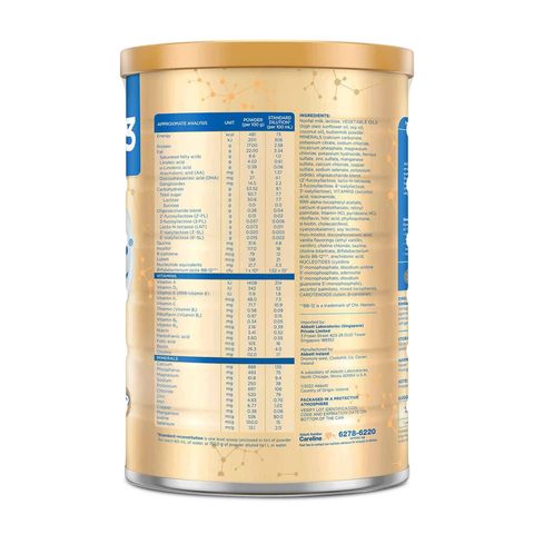 Similac Gain 5MO Stage 3 Growing-up Baby Milk Powder Formula (1 Year Onwards) Twin Pack 2 x 1.7kg