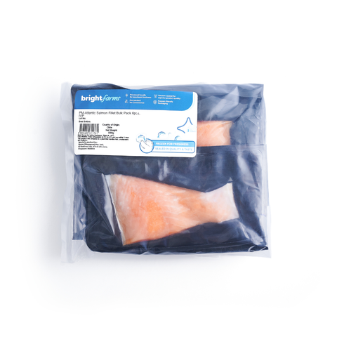 brightfarms Atlantic Salmon Fillet Bulk Pack (6pcs, IVP) 930g