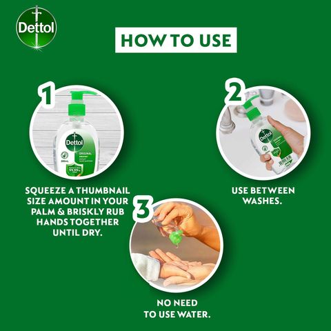 Dettol Original Instant Hand Sanitizer 200ml