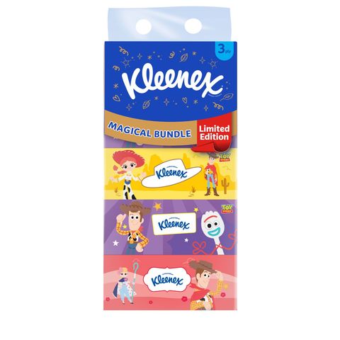 Kleenex Ultra Soft 3Ply Disney Limited Edition Facial Tissue Box Design B 5 x 90s