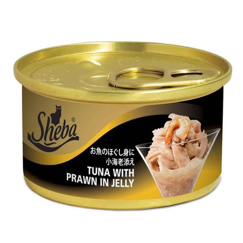 Sheba Tuna with Prawn in Jelly Canned Cat Wet Food 85g