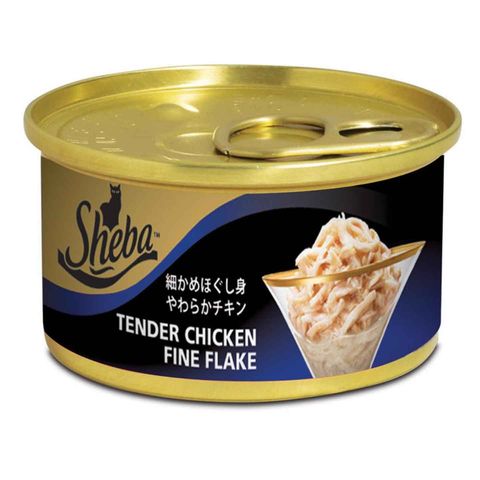 Sheba Tender Chicken Fine Flakes Canned Cat Wet Food 85g