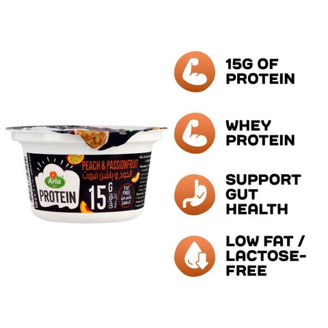 Arla Protein Peach & Passionfruit Yoghurt Lactose Free 150g