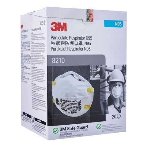 3M Particulate Respirator 8210 N95 Mask 20 Pieces