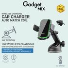 Gadget Mix Diginut CW-17 2 in 1 15W Wireless Car Charger Black 1 Unit