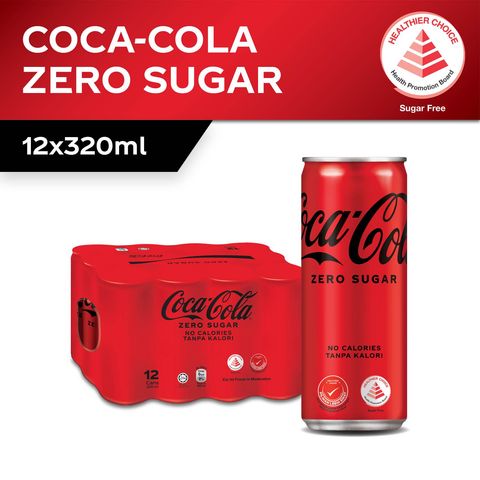 Coca-Cola Zero Sugar 12 x 320ml (Carton)
