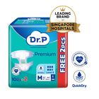 Dr. P Premium Level 6 Adult Tape Diaper M 10 Pieces