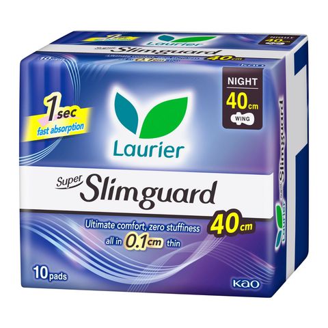 Laurier Super Slimguard Night Wing Sanitary Pads 40cm 10s