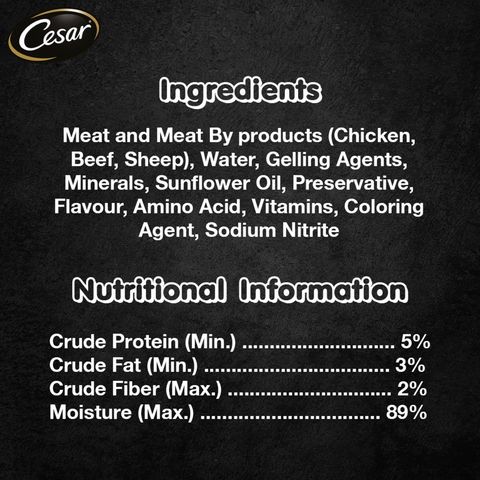 Cesar Chicken Canned Wet Dog Food 100g