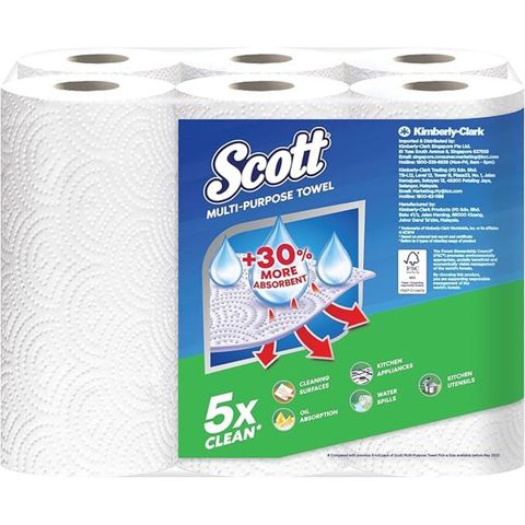Scott Pick-A-Size Kitchen Towel 6 Rolls x 50s