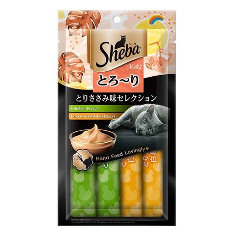Sheba Melty Chicken & White Fish Cat Snack 4 x 12g