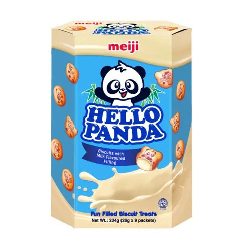 Meiji Hello Panda Biscuits - Milk (9 x 26g) 234g