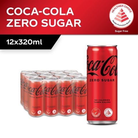Coca-Cola Zero Sugar 12 x 320ml (Carton)