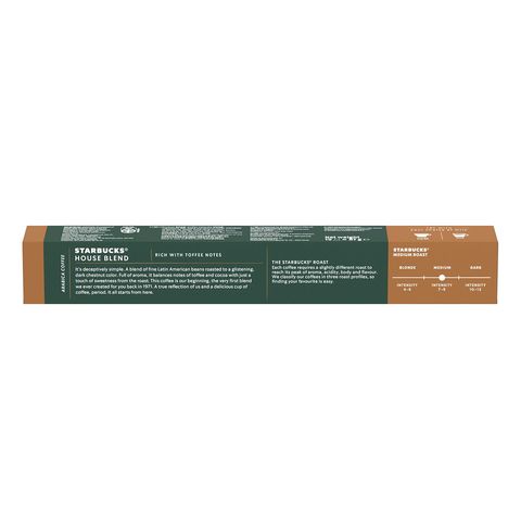 Starbucks House Blend by NESPRESSO Coffee Capsules 10s