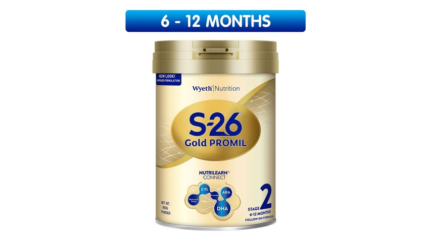 Wyeth S-26 Gold Promil Stage 2 Follow-up Milk Formula (from 6 Months) 900g