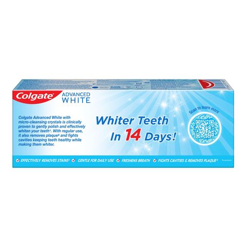 Colgate Toothpaste - Advanced White 160g x 2