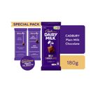 Cadbury Dairy Milk Chocolate Plain Chocolate Block 180g