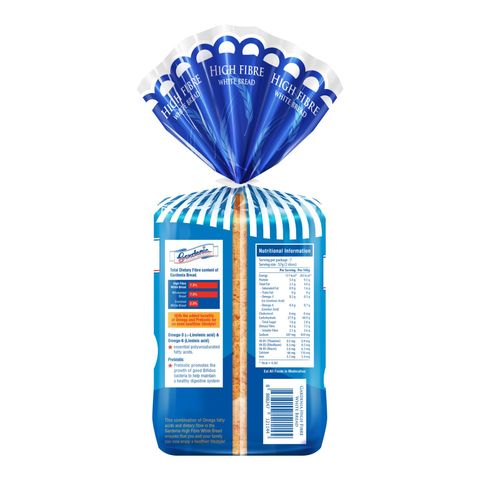 Gardenia High Fibre White Bread 400g