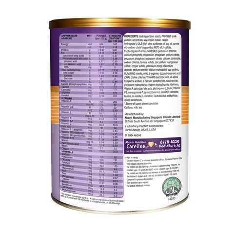 Pediasure Gold Original (Sucrose Free) with Peptigro 800g