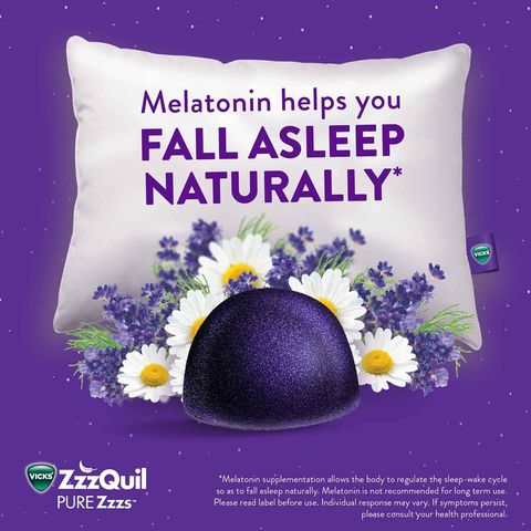 Vicks Zzzquil Pure Zzzs Melatonin Sleep Aid Gummies 48 Pieces