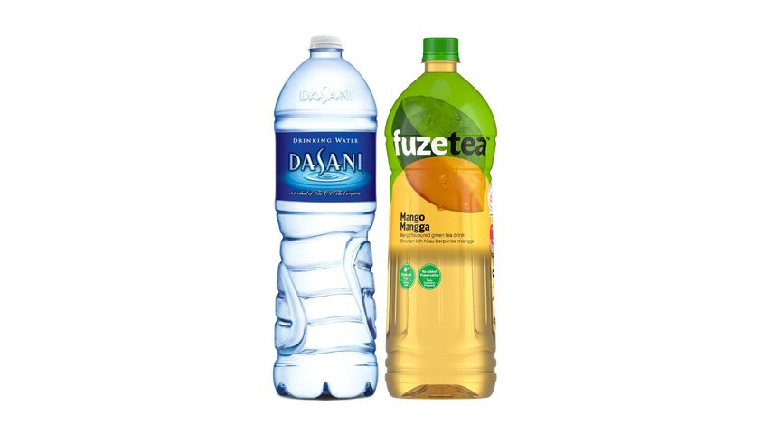 Dasani Drinking Water 1.5L & Fuze Tea Mango Green Tea Bottle 1.5L