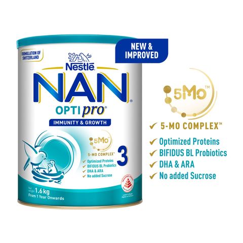 NAN Optipro 3 5MO Growing-Up Milk (from 12 Months) 1.6kg