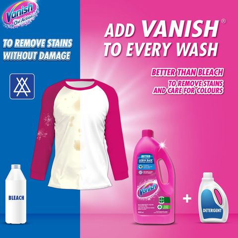 Vanish Liquid Laundry Fabric Stain Remover 1L